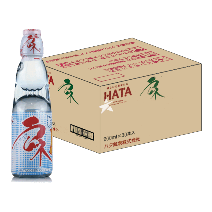 Hatakosen Ramune Soda - Original Flavour 200ml (Case of 30 Bottles)