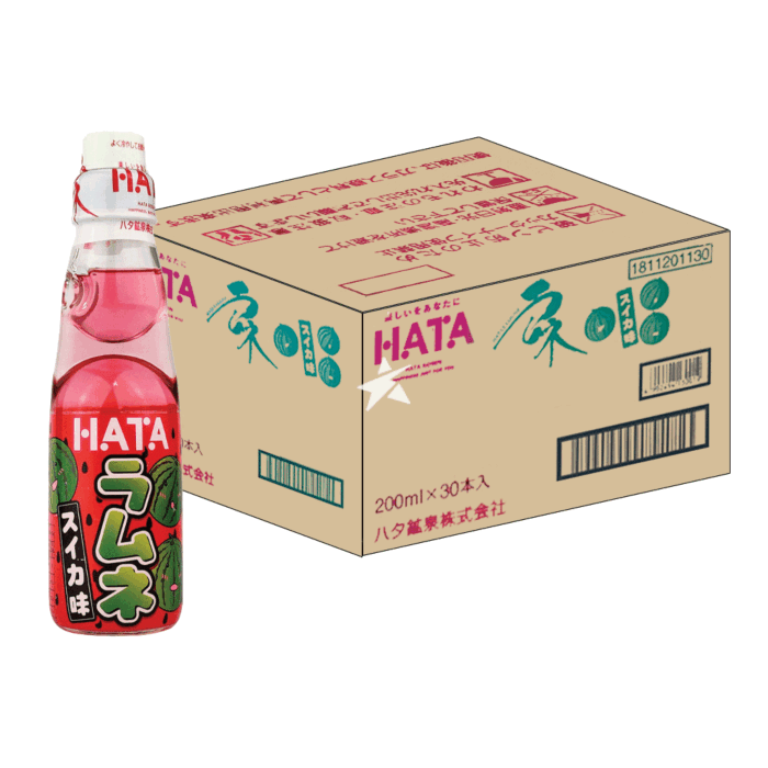 Hatakosen Ramune Soda - Salted Watermelon Flavour 200ml (Case of 30)