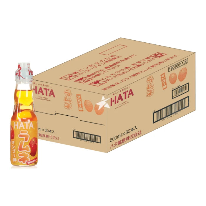 Hatakosen Ramune Soda - Mango Flavour 200ml (Case of 30)