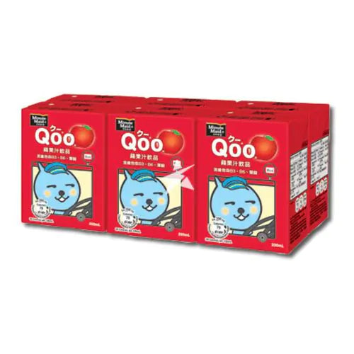 Minute Maid Qoo App Juice Drink 200ml (Pack of 6)