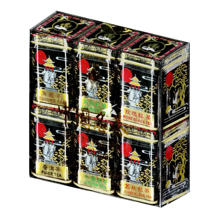 Golden Sail Assorted Chinese Tea (6 Tins) 170g