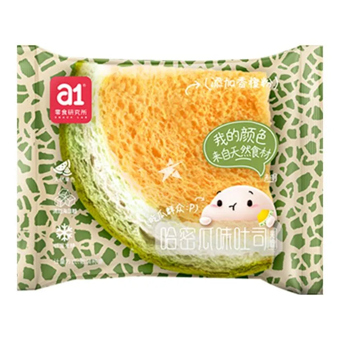 A1 SNACK LAB Toast Bread with Filling Melon Flavour 50g