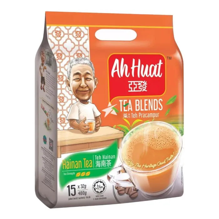 Ah Huat Instant Hainan Tea 3 in 1 Mix (32g x 15 sachets) 480g